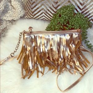 Rose God Fringe Party Bag👛